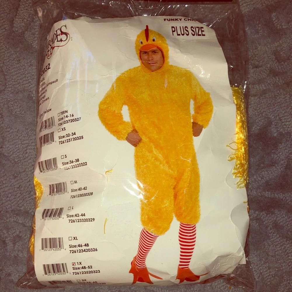 1x funky chicken costume